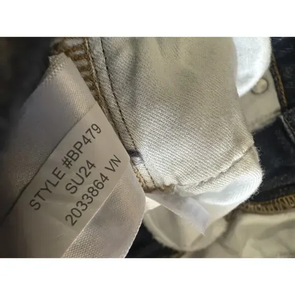 J.Crew 2024 Denim Wide Leg Trouser Jeans High Rise BP479 Blue 32" Inseam Size 27 - Picture 13 of 14